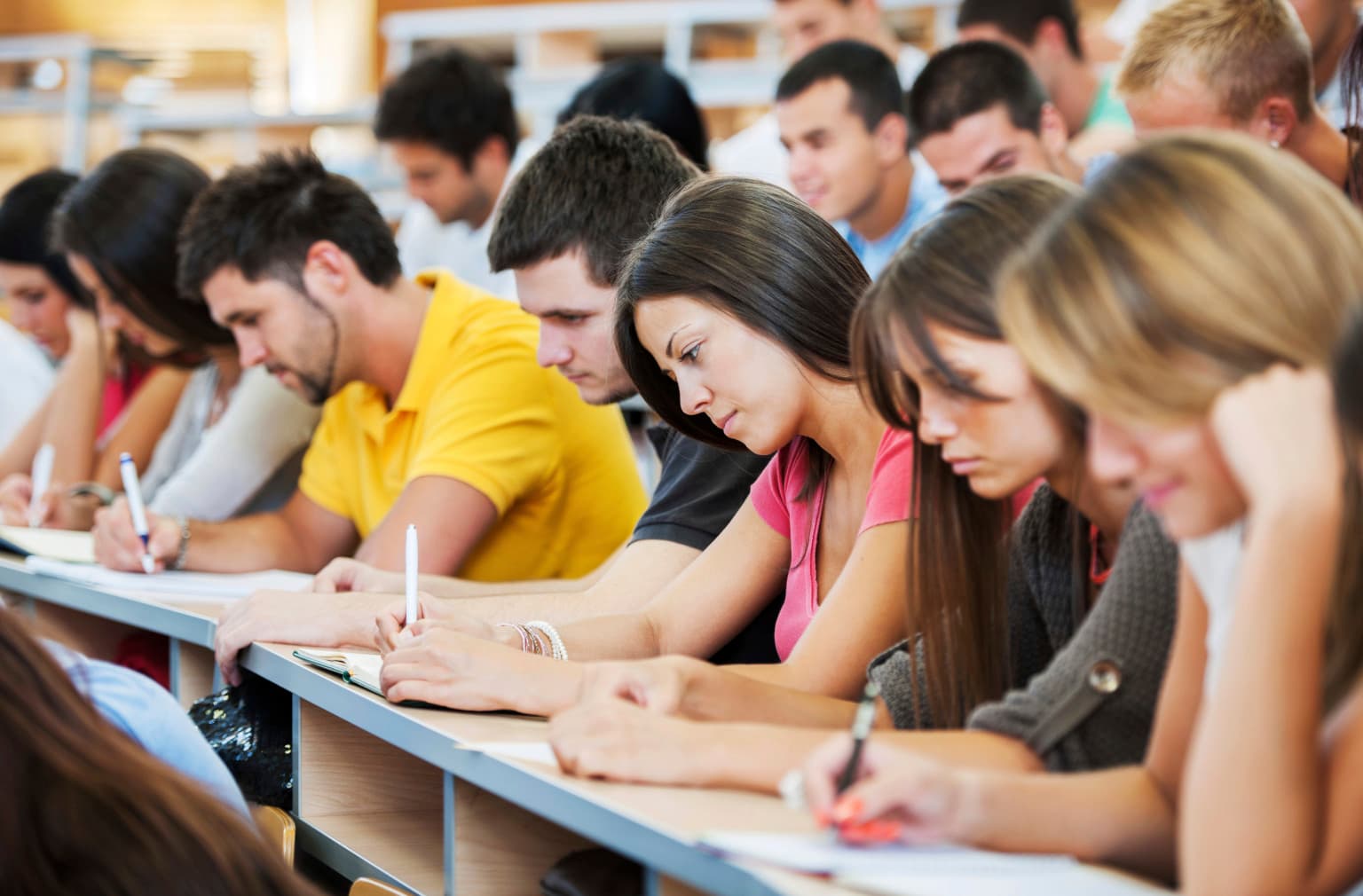 Students Taking Notes