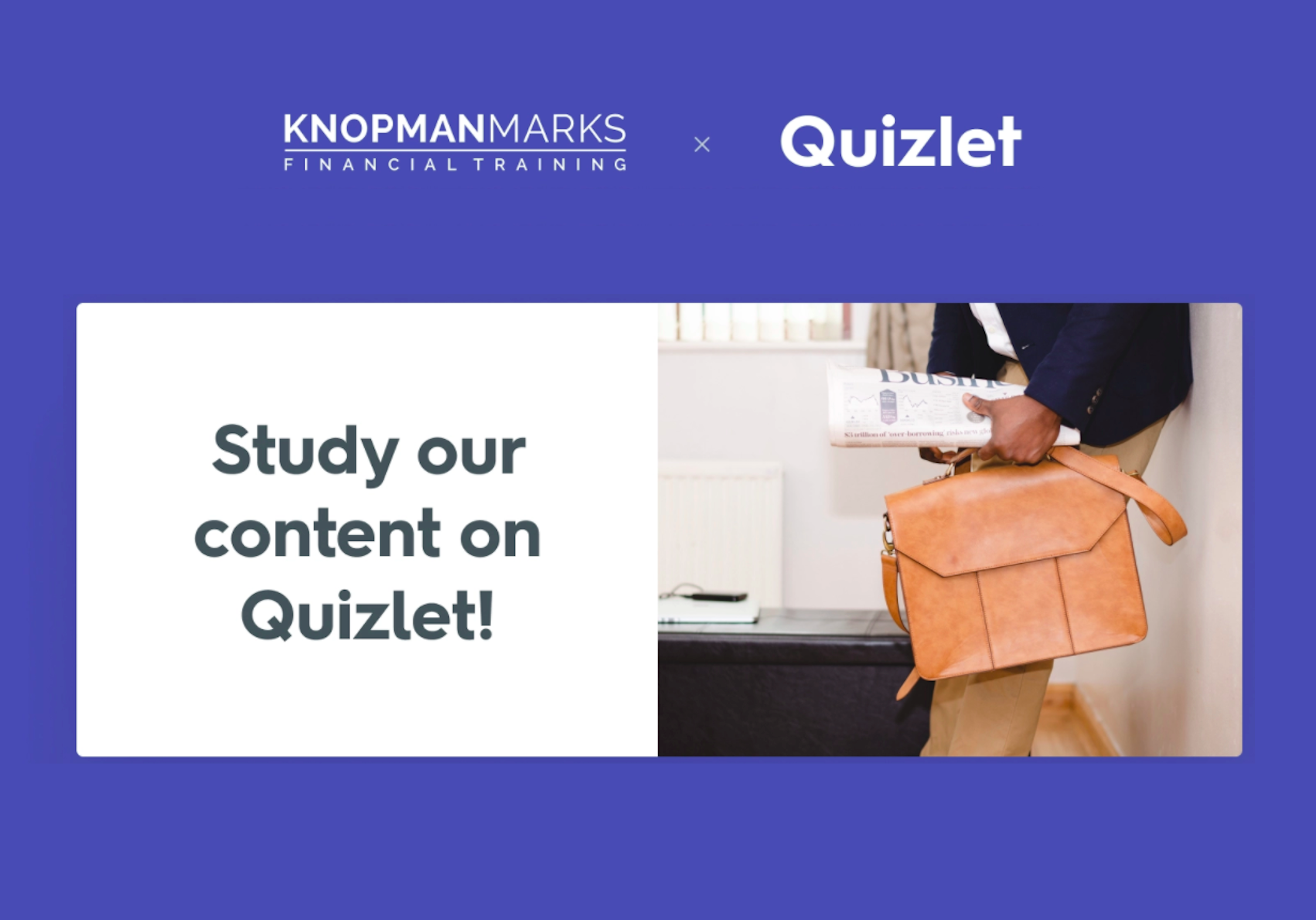 Knopman Marks’ New Partnership with Quizlet
